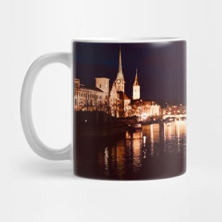 Zürich bei Nacht / Swiss Artwork Photography Mug